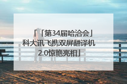「第34届哈洽会」科大讯飞携双屏翻译机2.0惊艳亮相