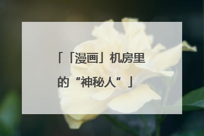 「漫画」机房里的“神秘人”