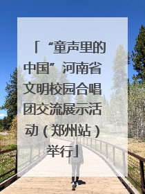 “童声里的中国”河南省文明校园合唱团交流展示活动（郑州站）举行