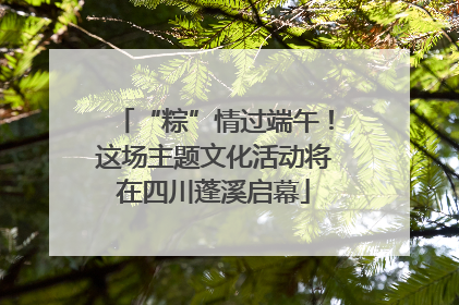 “粽”情过端午！这场主题文化活动将在四川蓬溪启幕