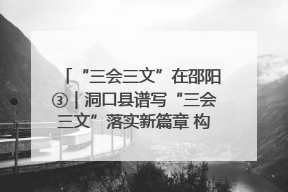 “三会三文”在邵阳③｜洞口县谱写“三会三文”落实新篇章 构建协同联动大格局