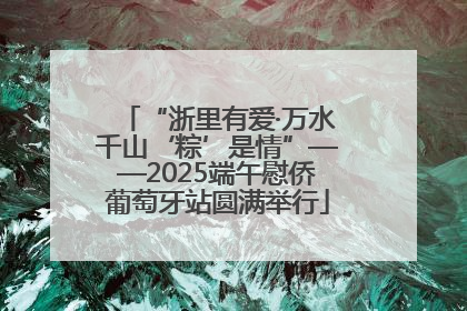 “浙里有爱·万水千山‘粽’是情”——2025端午慰侨葡萄牙站圆满举行