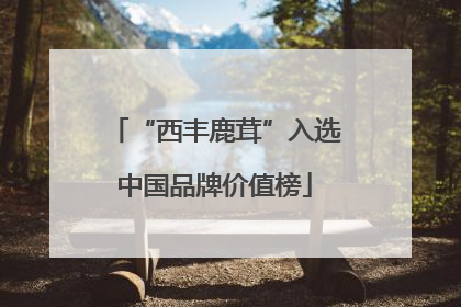 “西丰鹿茸”入选中国品牌价值榜