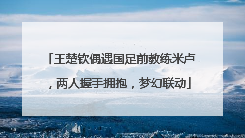王楚钦偶遇国足前教练米卢，两人握手拥抱，梦幻联动