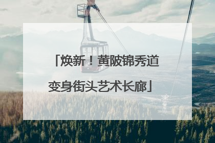 焕新！黄陂锦秀道变身街头艺术长廊