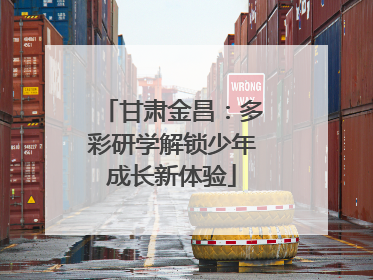 甘肃金昌：多彩研学解锁少年成长新体验