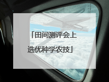 田间测评会上选优种学农技