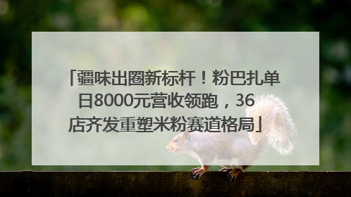 疆味出圈新标杆!粉巴扎单日8000元营收领跑,36店齐发重塑米粉赛道格局