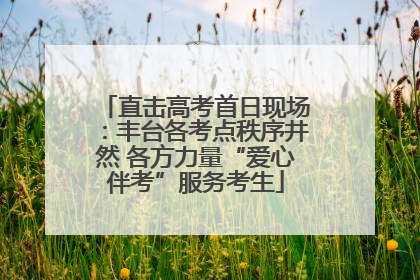 直击高考首日现场：丰台各考点秩序井然 各方力量“爱心伴考”服务考生
