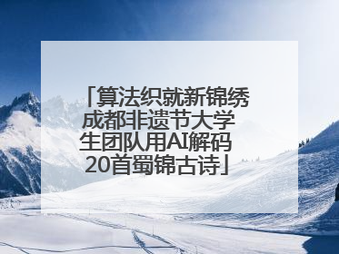 算法织就新锦绣 成都非遗节大学生团队用AI解码20首蜀锦古诗