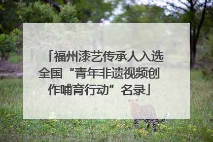 福州漆艺传承人入选全国“青年非遗视频创作哺育行动”名录