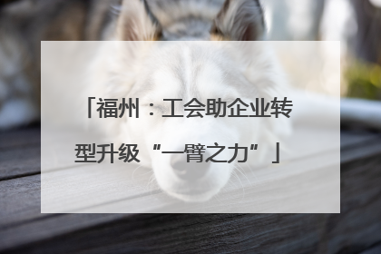 福州：工会助企业转型升级“一臂之力”