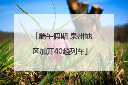 端午假期 泉州地区加开40趟列车