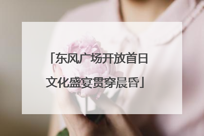东风广场开放首日 文化盛宴贯穿晨昏