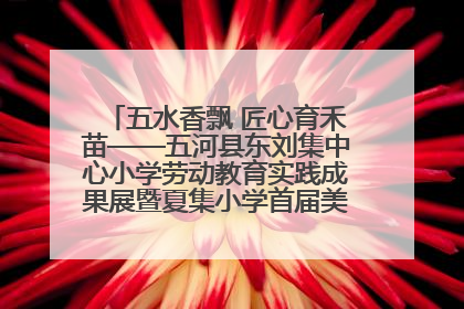 五水香飘 匠心育禾苗——五河县东刘集中心小学劳动教育实践成果展暨夏集小学首届美食节盛大举行