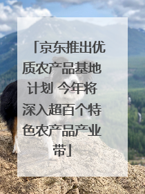 京东推出优质农产品基地计划 今年将深入超百个特色农产品产业带