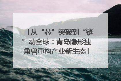 从“芯”突破到“链”动全球：青岛隐形独角兽重构产业新生态