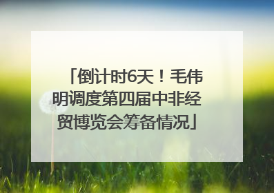 倒计时6天！毛伟明调度第四届中非经贸博览会筹备情况