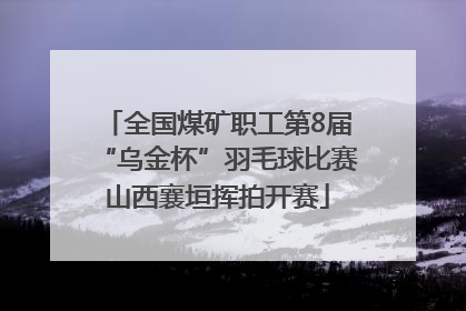 全国煤矿职工第8届“乌金杯”羽毛球比赛山西襄垣挥拍开赛