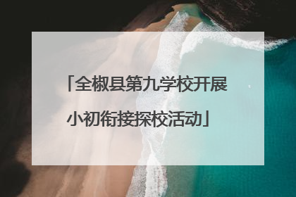 全椒县第九学校开展小初衔接探校活动