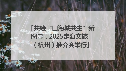 共绘“山海城共生”新图景，2025定海文旅（杭州）推介会举行