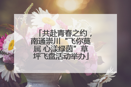 共赴青春之约，南通崇川“飞你莫属 心漾绿茵”草坪飞盘活动举办