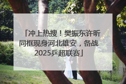 冲上热搜！樊振东许昕同框现身河北雄安，备战2025乒超联赛