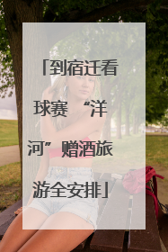 到宿迁看球赛 “洋河”赠酒旅游全安排