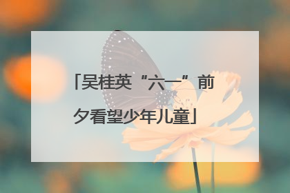 吴桂英“六一”前夕看望少年儿童