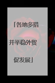 各地多措并举稳外贸促发展
