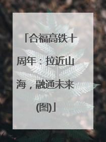 合福高铁十周年：拉近山海，融通未来(图)