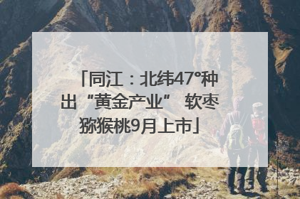 同江：北纬47°种出“黄金产业” 软枣猕猴桃9月上市