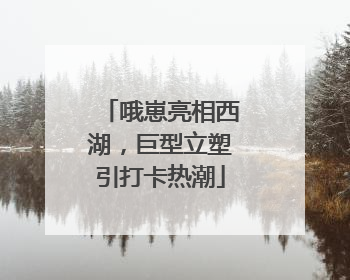 哦崽亮相西湖，巨型立塑引打卡热潮