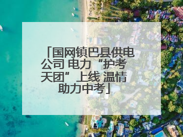 国网镇巴县供电公司 电力“护考天团”上线 温情助力中考