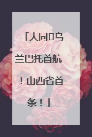 大同⇌乌兰巴托首航！山西省首条！