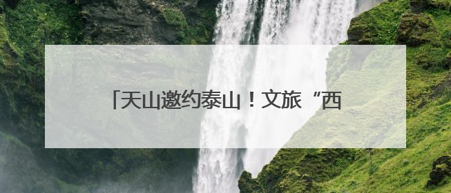 天山邀约泰山！文旅“西引力”催生文旅合作签约，鲁新共绘丝路诗与远方