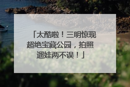 太酷啦！三明惊现超绝宝藏公园，拍照遛娃两不误！