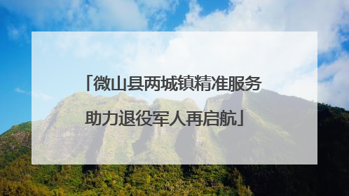 微山县两城镇精准服务助力退役军人再启航