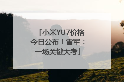 小米YU7价格今日公布！雷军：一场关键大考
