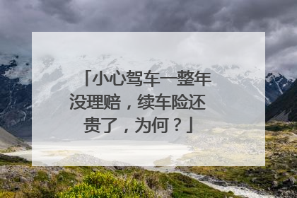小心驾车一整年没理赔，续车险还贵了，为何？