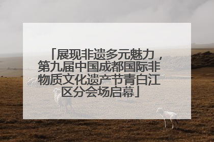 展现非遗多元魅力，第九届中国成都国际非物质文化遗产节青白江区分会场启幕