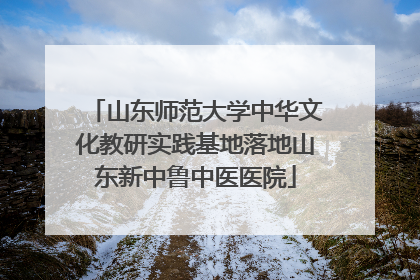 山东师范大学中华文化教研实践基地落地山东新中鲁中医医院