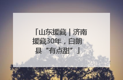 山东援藏｜济南援藏30年，白朗县“有点甜”