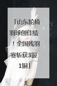 山东轮椅羽球创佳绩！全国残羽赛斩获3银1铜