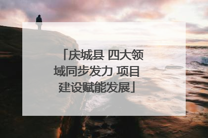 庆城县 四大领域同步发力 项目建设赋能发展