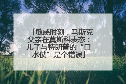 敏感时刻，马斯克父亲在莫斯科表态：儿子与特朗普的“口水仗”是个错误
