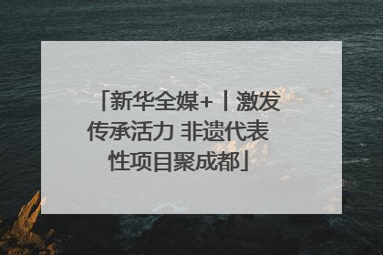 新华全媒+丨激发传承活力 非遗代表性项目聚成都