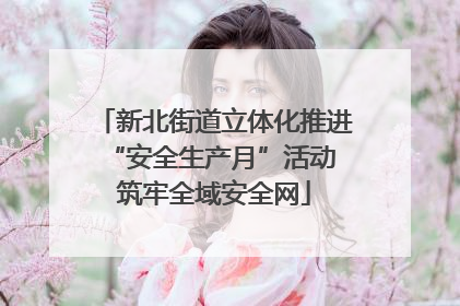新北街道立体化推进“安全生产月”活动 筑牢全域安全网