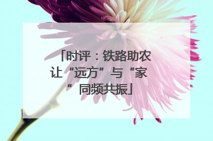 时评：铁路助农让“远方”与“家”同频共振