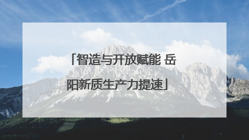 智造与开放赋能 岳阳新质生产力提速